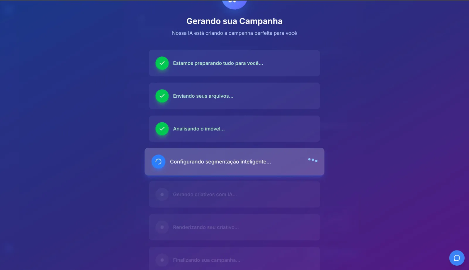 A IA cria o anúncio pra você